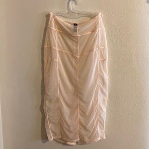 Maison Close High Waisted Mesh Skirt